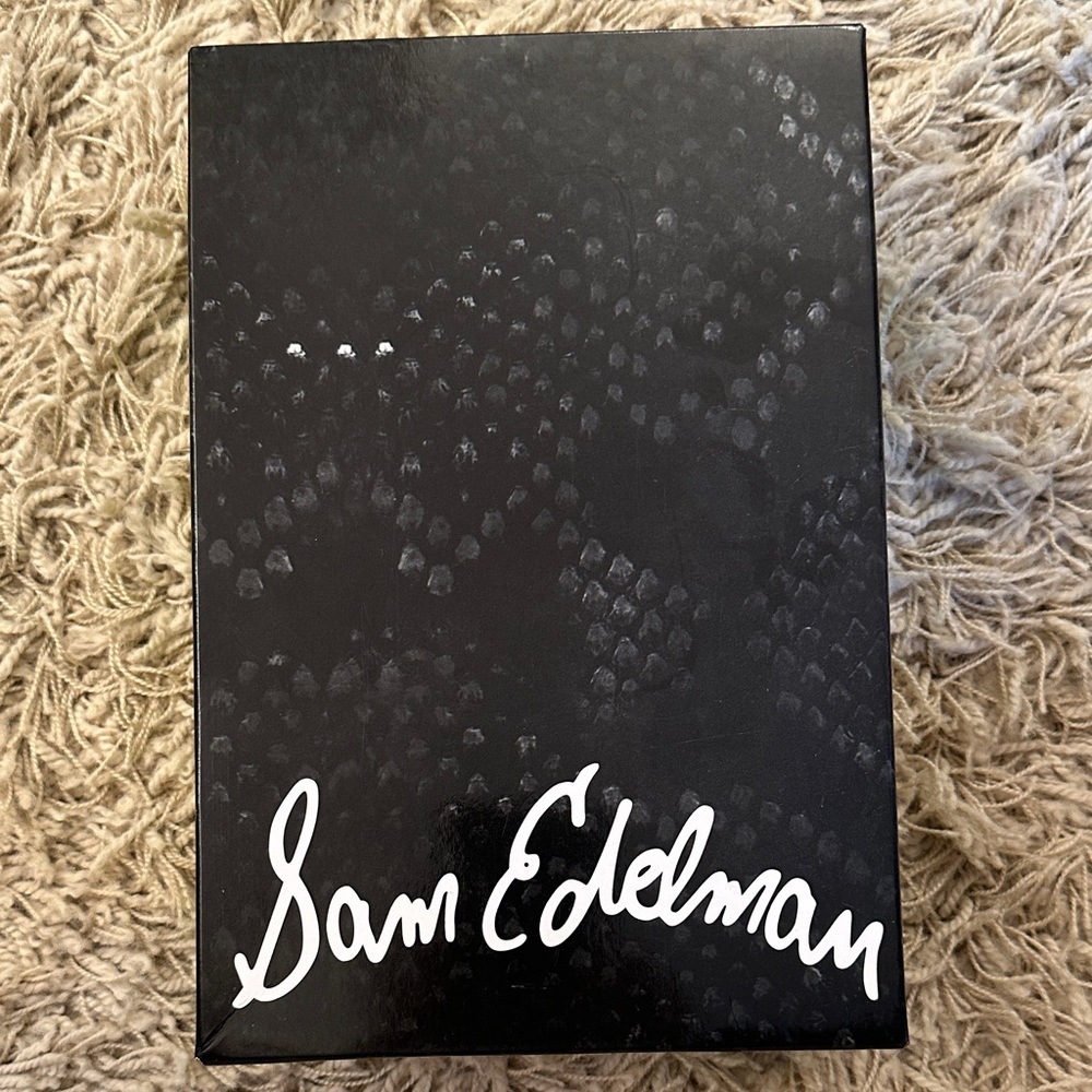 Sam Edelman Black Textured Shoe Box